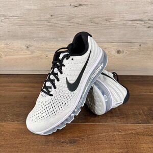 Nike Air Max 2017 Mens Size 8 White Black Pure Platinum 849559 100